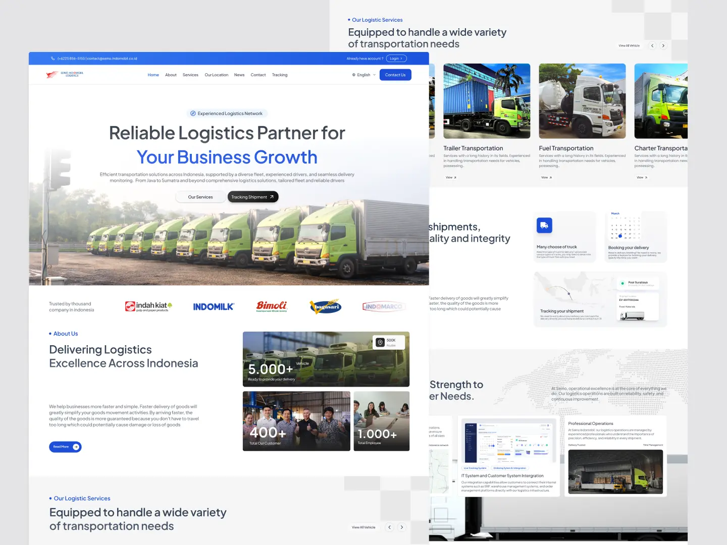 Website Perusahaan Logistik – Corporate Logistics Website Development | Dytama